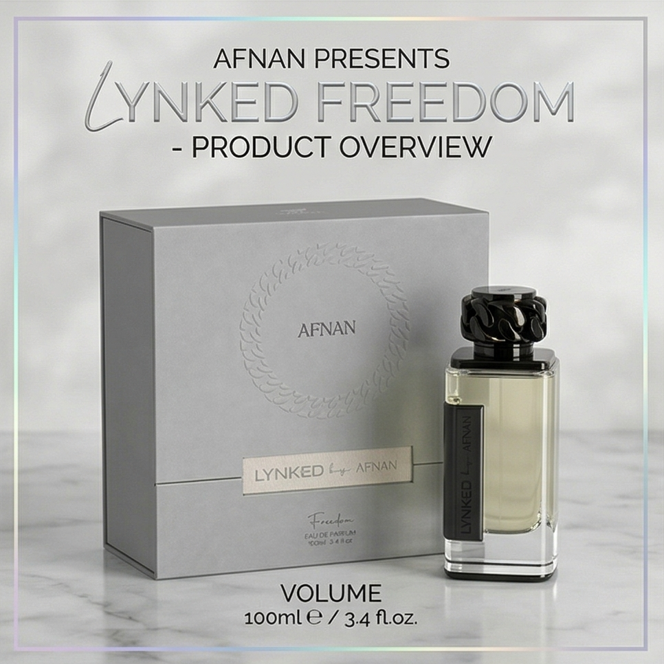 Second image of Afnan Lynked Freedom Eau de Parfum 100ml – Long Lasting Luxury Fragrance for Men