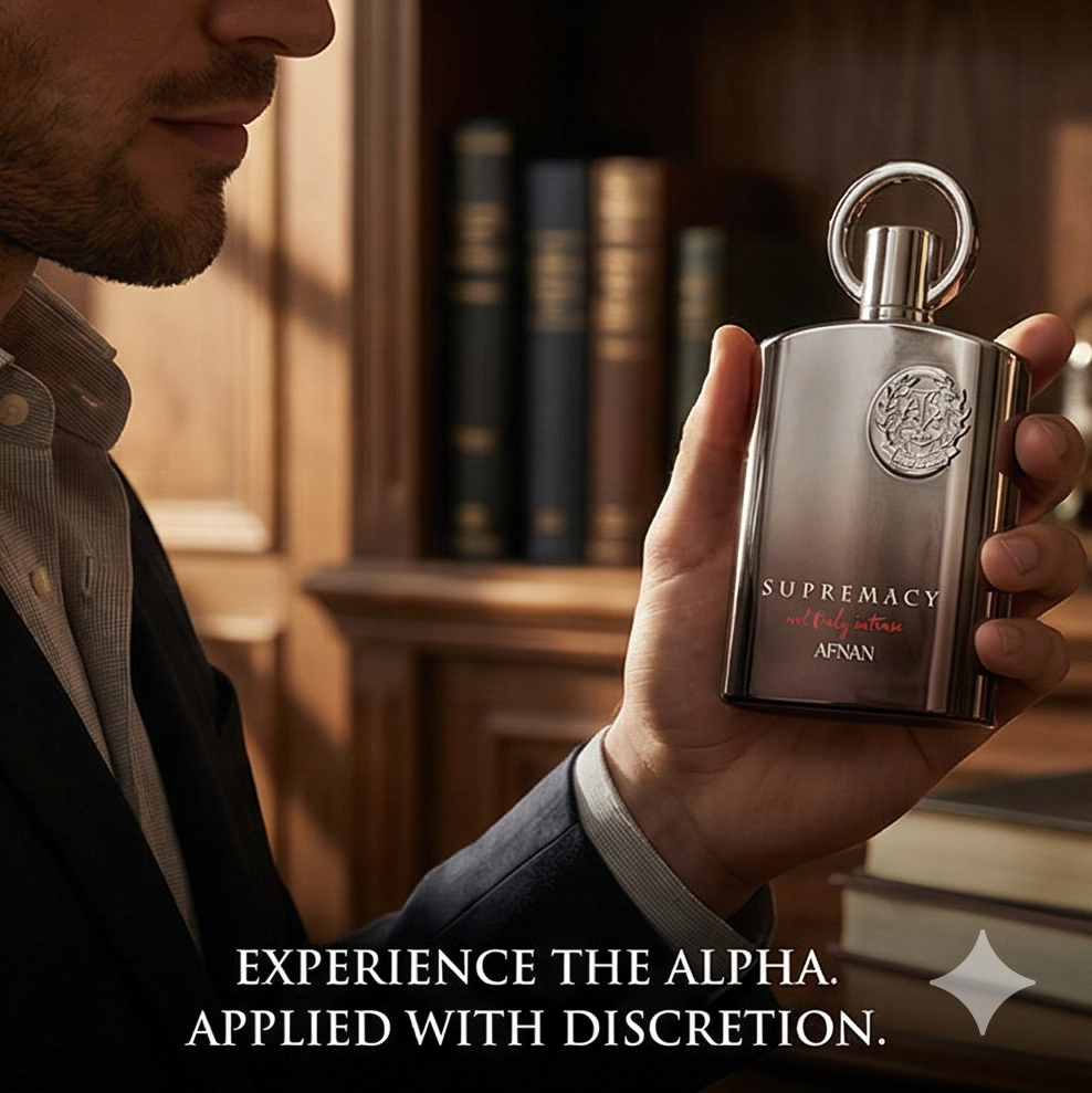 Second image of Afnan Supremacy Perfume – Premium Long Lasting Eau De Parfum with Elegant Metallic Bottle