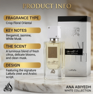 Ana Abiyedh (I Am White) Perfume 60ml Eau De