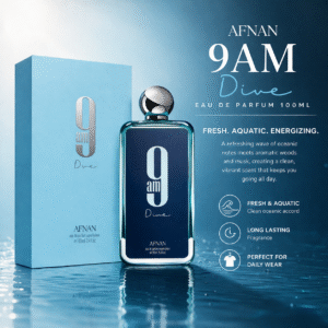Dive into freshness_ Afnan perfume ad