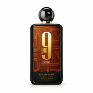 Elegant fragrance in black and gold