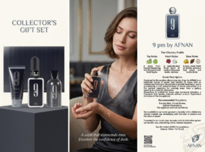 Afnan 9PM and 9AM Dive Perfume Gift Set Bundle