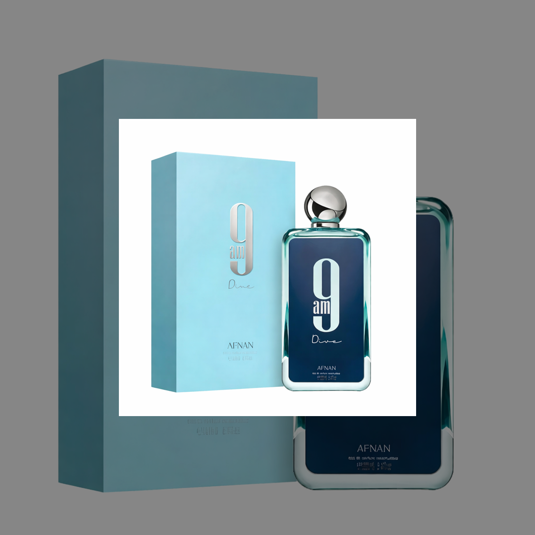 Second image of Afnan 9AM Dive Eau de Parfum for Men – 100ml Fresh Aquatic Long Lasting Fragrance
